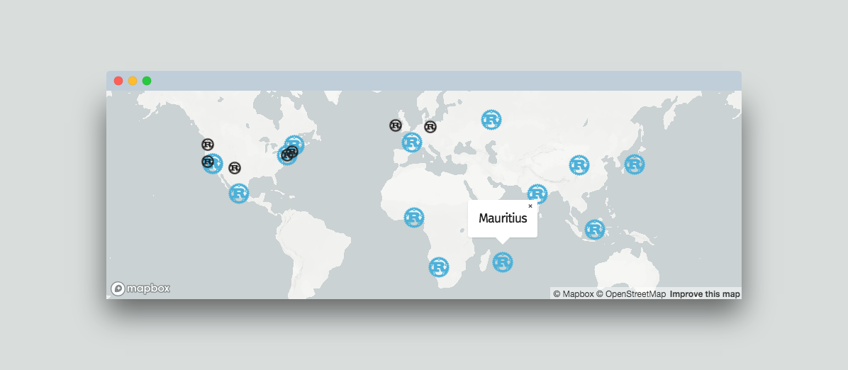 IRR 2018 Participant Map